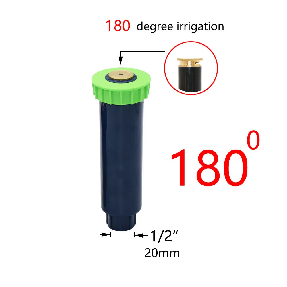 Garden Sprinkler Irrigation Sprinklers Garden Irrigation Nozzle Garden Sprayer Nozzles 90-360 Degree Popup Sprinkler Adjustable Lawn Watering Sprinkler Head