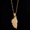 Haute Corse Map Pendant Necklace For Women Men Corsica La Corse Country Maps Jewelry 4