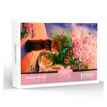 Jouet de haute qualité, 100 pièces, Vase, chat épais, Puzzle, Pop Fidget, fait à la main, cadeau pour enfants, bricolage artistique, 1000