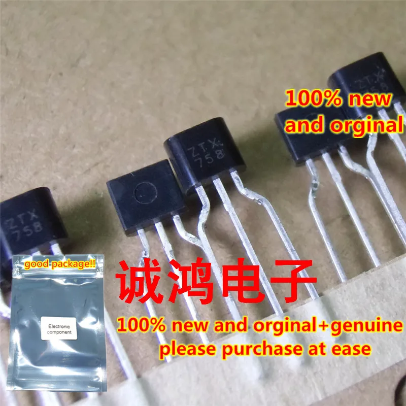 10 шт. 100% новый и оригинальный ZTX758STZ TO-92 NPN 400 A в | Мобильные телефоны аксессуары