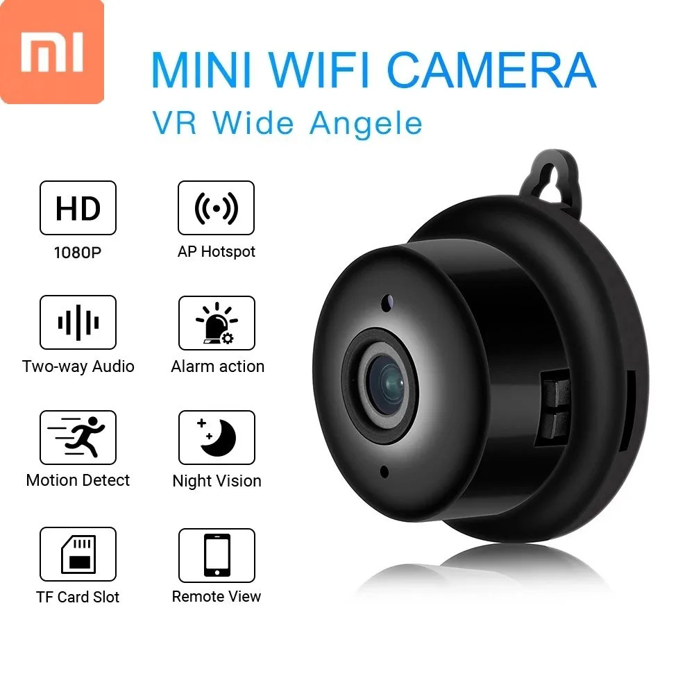 

Xiaomi Mini Wifi Ip Camera Smart IR-Cut Night Vision HD Video Motion Sensor Secret Micro Cam Security Home Surveillance Webcam