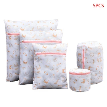 

6pcs Laundry Bags Double Layers Thickened Washing Bag Travel Storage Organizer P0RE