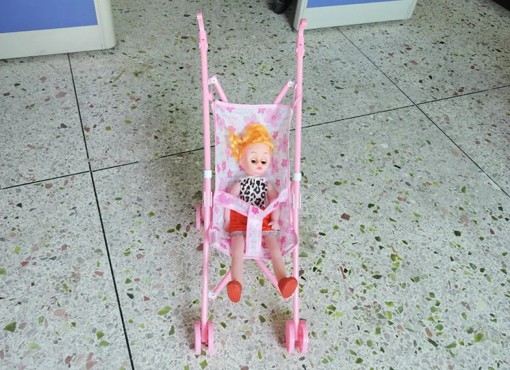 

A Generation of Fat Children Cart Toy GIRL'S Play House Toy with Doll Trolley Infant