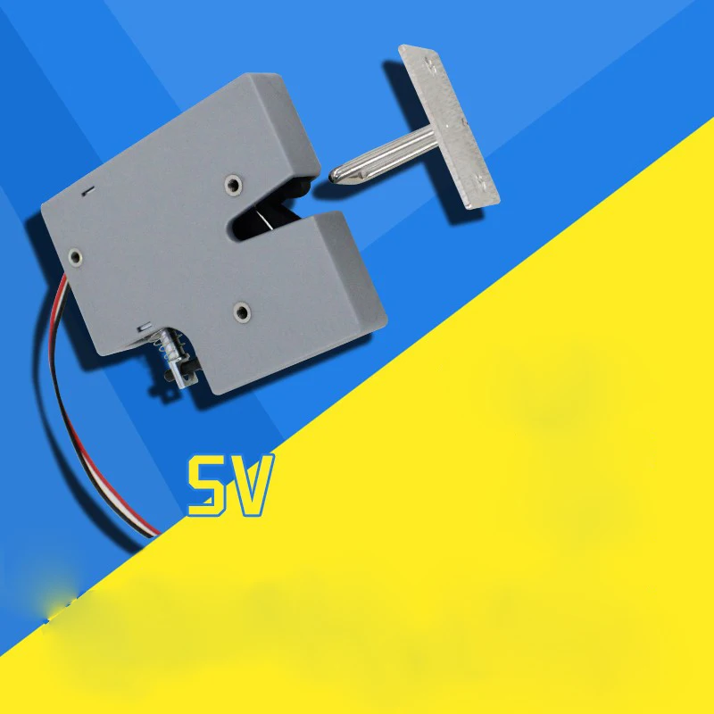 5pcs/lot Small electromagnetic lock 5V 2A supermarket intelligent locker electronic lock access control electric mailbox lock