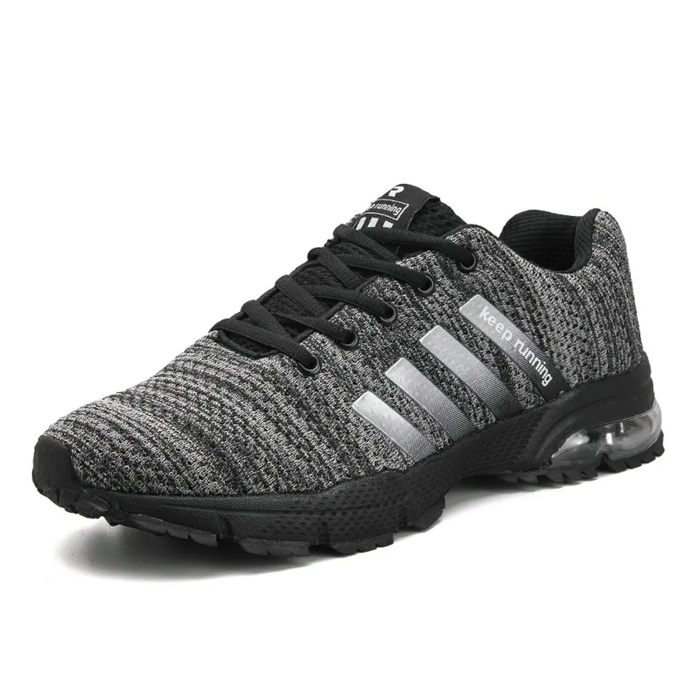

Newbeads Men Outdoor Sports Athletic Walking Shoes Lace Up Air Cushion Mesh Breathable Casual Jogging Running Shoes Sneakers