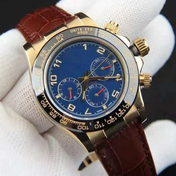 

luxury watches men 39mm AAA DAY TONA automatic sweeping watch No battery leather strap small dials work wristwatch Y23