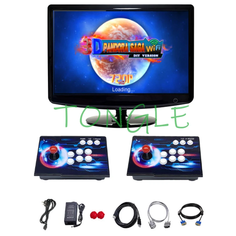 

3D Pandora Saga Box WIFI 4018 in 1 Save Function Multiplayer Joysticks Separate Style Arcade Game Console Cabinet 4 Players