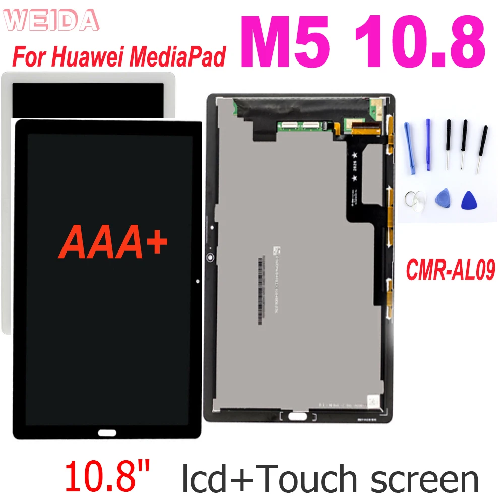 AAA + 10,8 LCD para Huawei MediaPad M5 10,8 CMR-AL09 pantalla LCD de montaje de digitalizador con pantalla táctil para Huawei M5 10,8 LCD