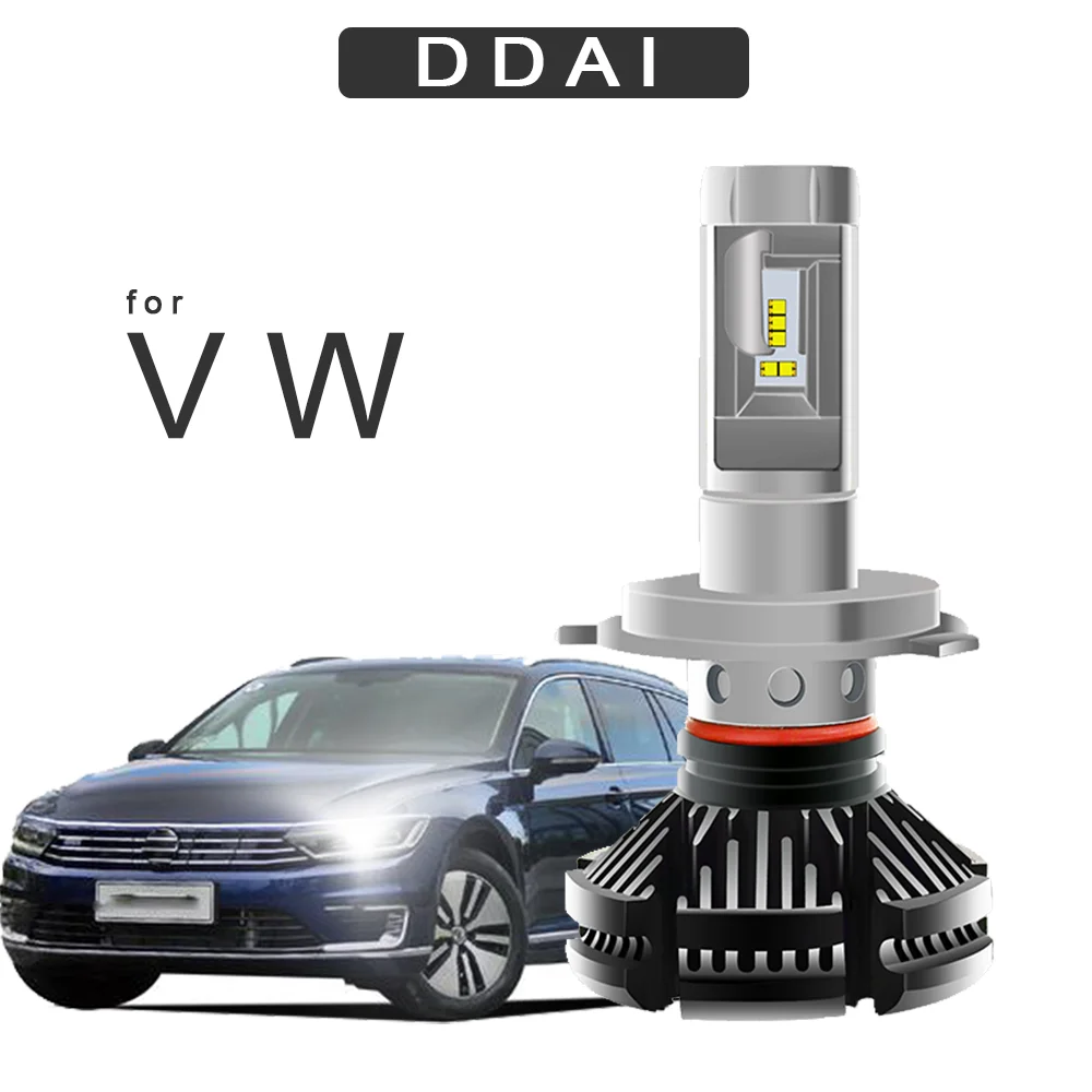 DDAI светодиодные фары h4 h7 огни для VW LAVIDA PASSAT SANTANA SKODA multivan Touareg подходят автомобильные аксессуары Высокий Низкий Луч лампы