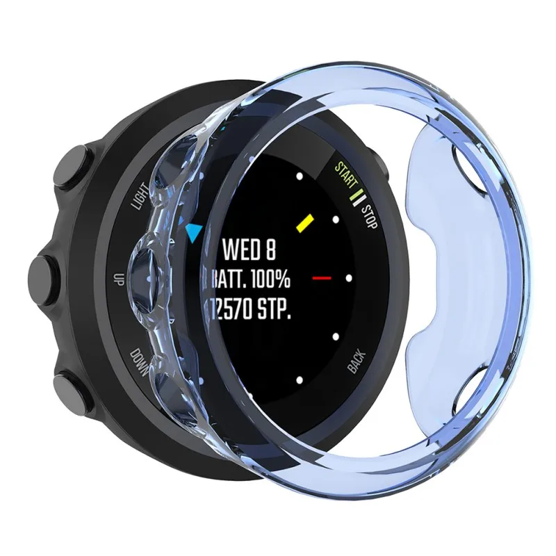 Ударопрочный прозрачный ТПУ чехол 42 мм совместимый для Garmin Forerunner 45S PC защитный чехол 5 цветов