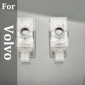 

2Pcs LED Car Door Light For Volvo S80 S60 V60 V40 XC60 XC90 Auto Logo Door Welcome Light Projector