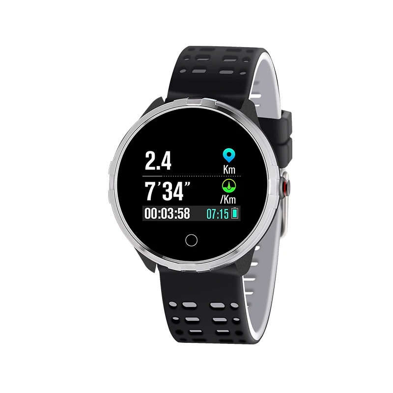 Смарт-часы X7 для мужчин android сердечного ритма водонепроницаемые IP68 Смарт-часы измерение давления спортивные часы - Цвет: Серый