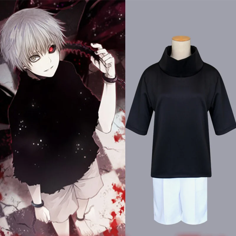 Kaneki black shirt Clearance