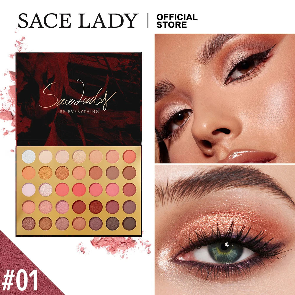 SACE LADY матовые тени для век Палитра Макияж мерцающие макияж длительная