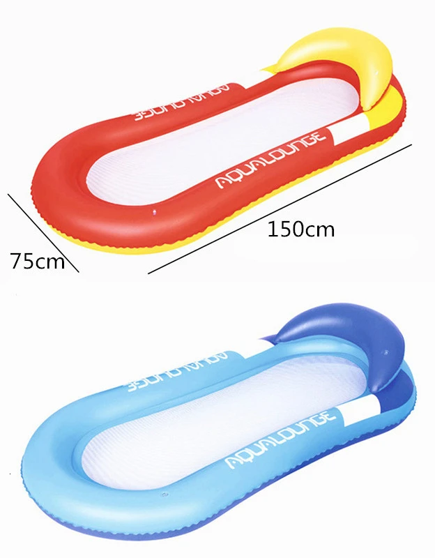 Надувное плавающее кресло для отдыха в бассейне, пляжный одноместный надувной матрас для плавания, водных видов спорта, плавающий спальный стул