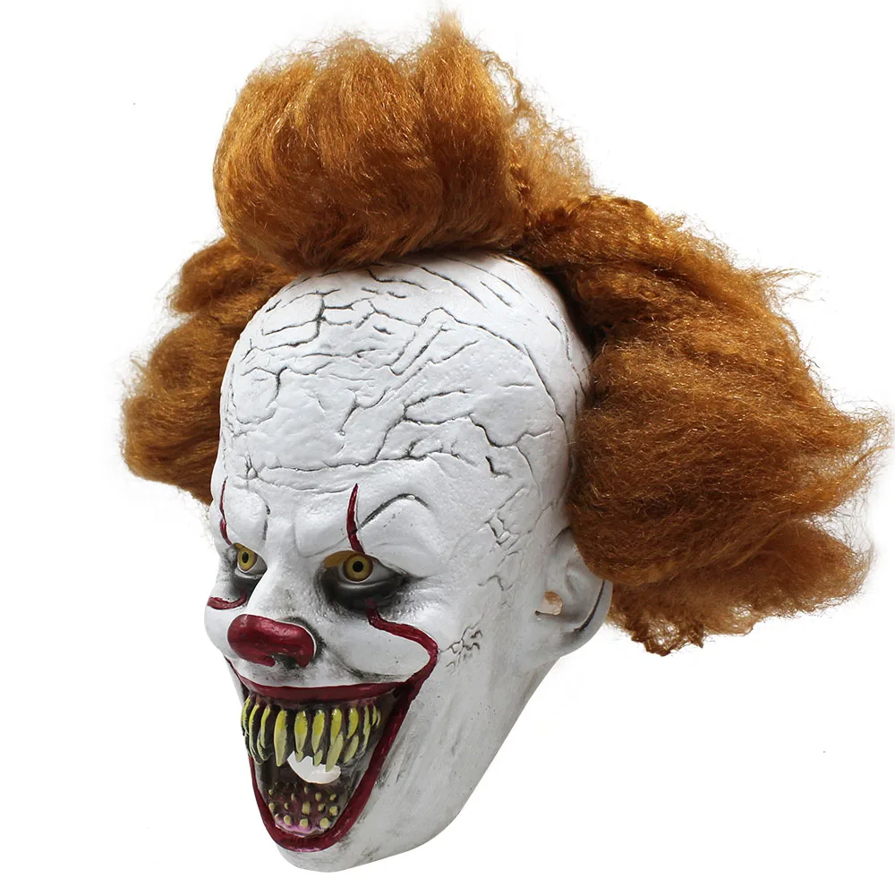 Страшный фильм Stephen King's It Pennywise маска на Хэллоуин It Chapter 2 Маска для вечеринки Косплей