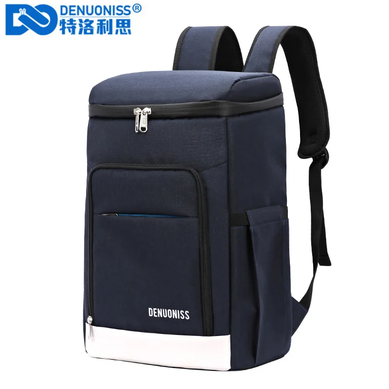 DENUONISS-mochila térmica gruesa para Picnic, bolsa térmica grande para mantenimiento fresco, resistente al agua
