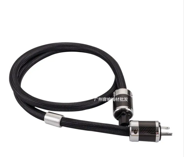  HIFI Audio Power Cable Furutech Power Cord with US AU EU Plug carbon fiber cable line hifi audio am