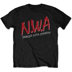 NWA. Straight Outta Compton красная оригинальная футболка с логотипом Мужская хлопковая футболка унисекс для бодибилдинга