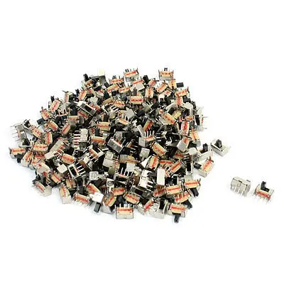 

200pcs 3 Pin Terminal 1P2T 2Position Panel Mount Latching Slide Switch