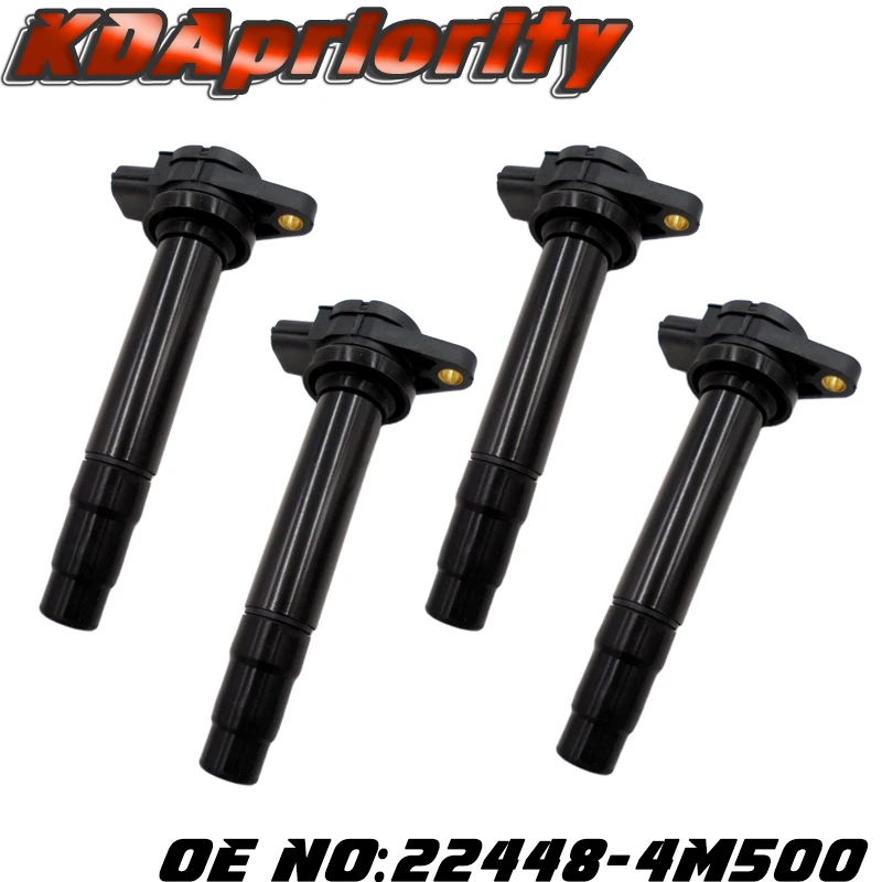 

Ignition System Coil 4PCS 22448-4M500 Fit For Nissan AD Almera Avenir Bluebird Expert Primera Pulsar Sentra Sunny 224484M500