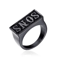 MIQIAO Stainless Steel Titanium Sons of Anarchy Punk English Letter Vintage Rings for Men Women Couple Friends Gift Jewelry Bagu 2