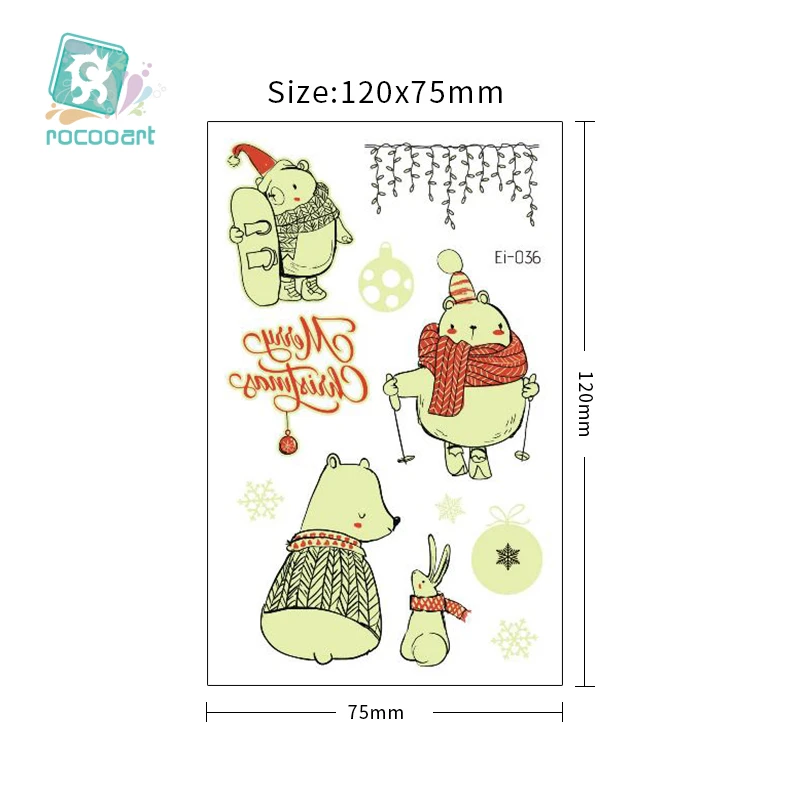 Ei夜光纹身贴-圣诞节++++