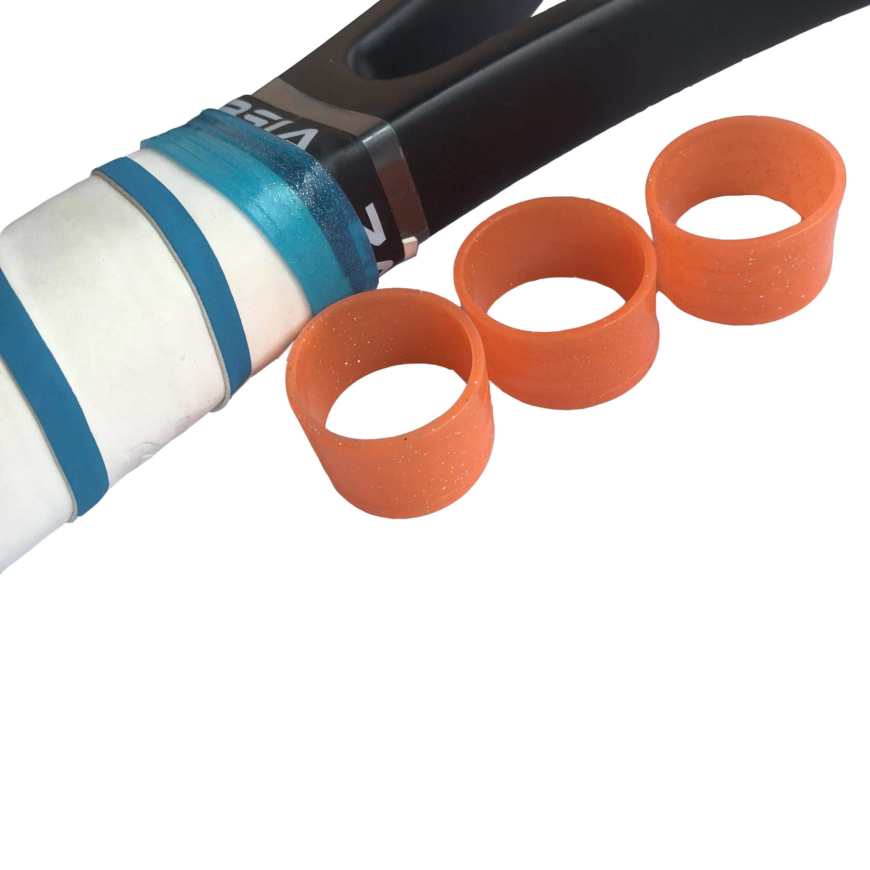 10pcs Retail tennis racket handles's silicone ring candy color fixed tennis overgrips sealing rings
