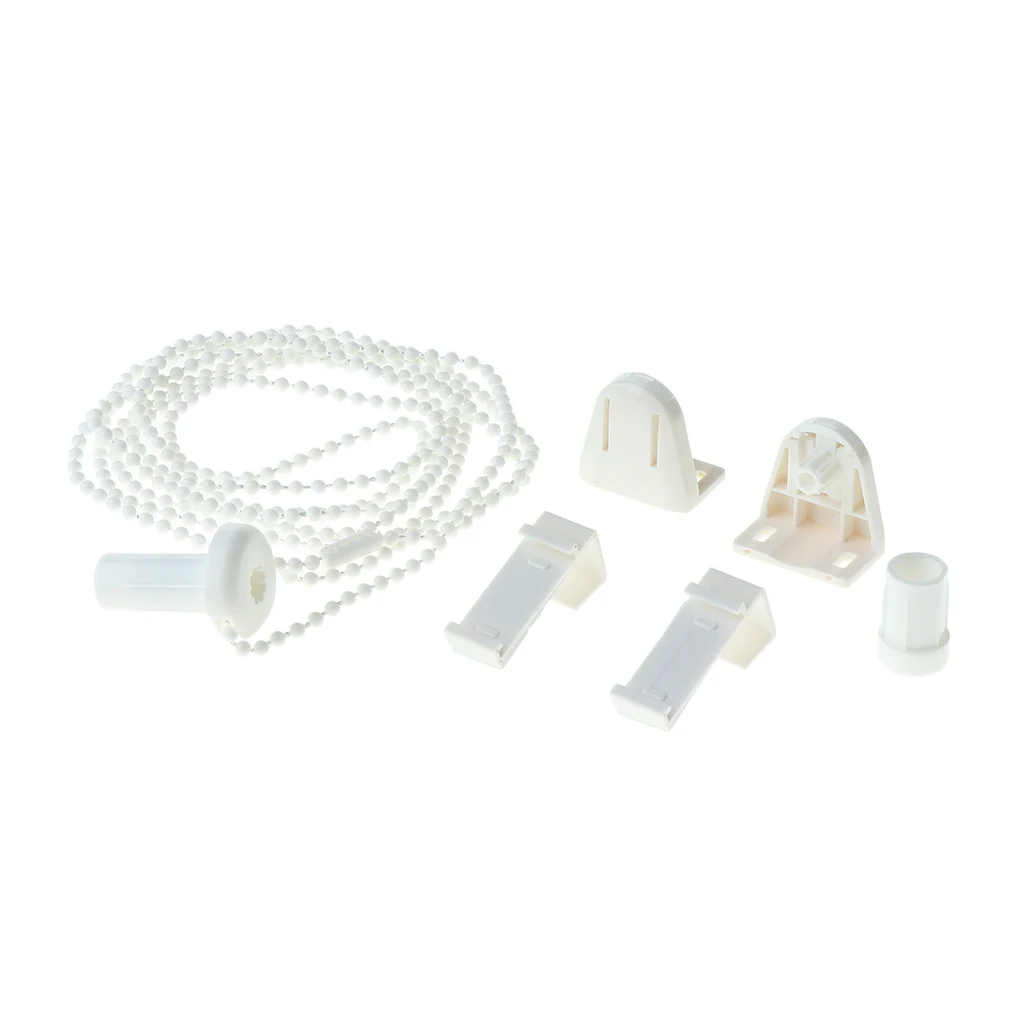 2 Set Curtain Roller Clutch Bracket with Bead Chain for 17-18mm Diameter Tube