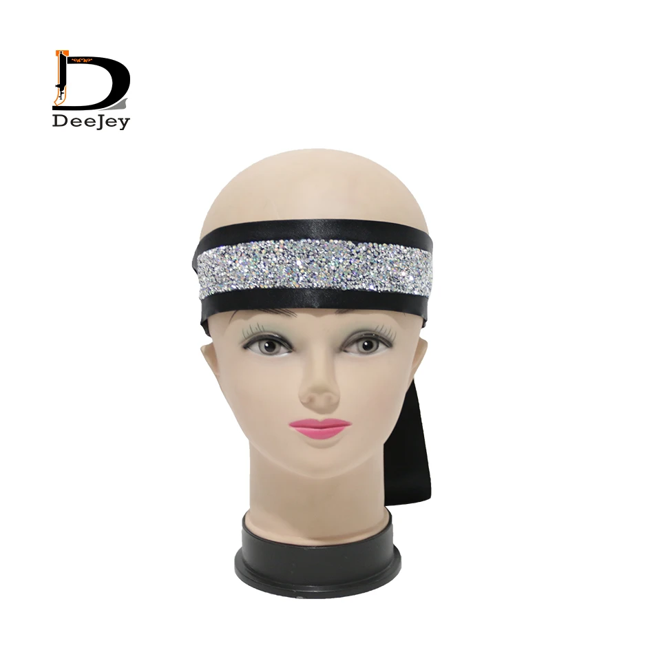 

Wholesale satin head wraps high quality rhinestone satin head wrap 20 colors American European style 20pcs a lot