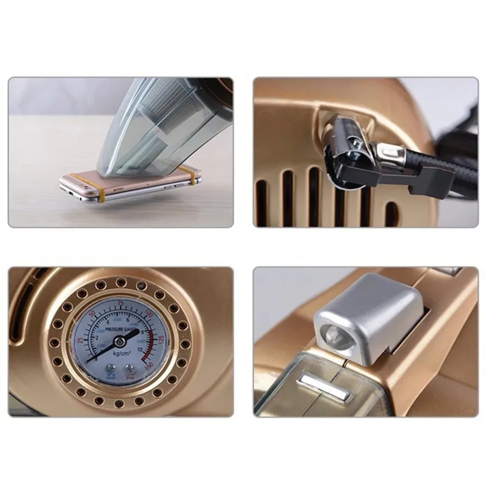 Car Vacuum Cleaner High-Power Car Vacuum Cleaner Car Multi-Function Four-In-One Vacuum Cleaner 120W Car Vacuum Cleaner