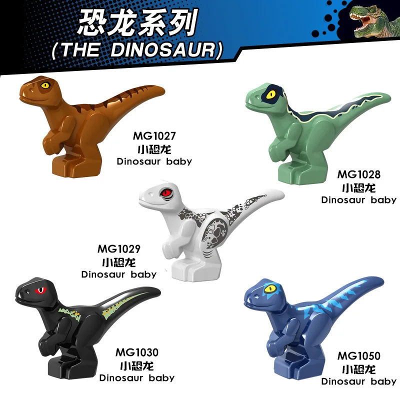 

5Pcs/Lot Jurassic World Dinosaurs Baby Action Figures Model Building Blocks Animal Education Toys for Children Juguetes Gifts