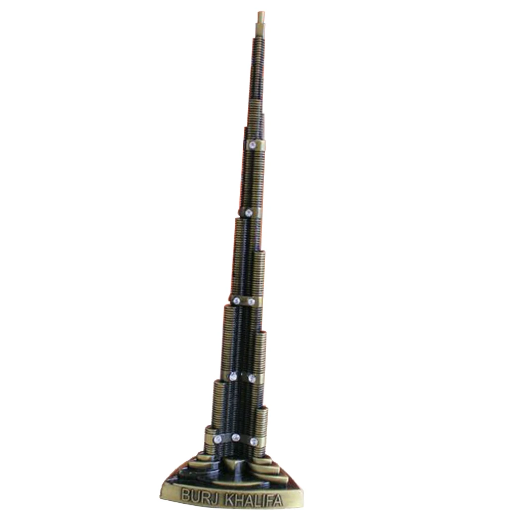 22cm Burj Khalifa Statue Famous Modern Architecture Model Famous Building in The World Bedroom Tabletop Decoration Souvenir Gift