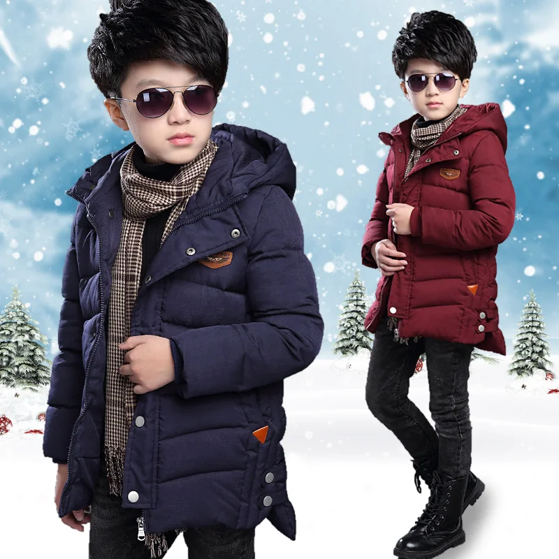discount Baby autumn and winter new warm clothing children's jacket thickening plus velvet padded jacket boy