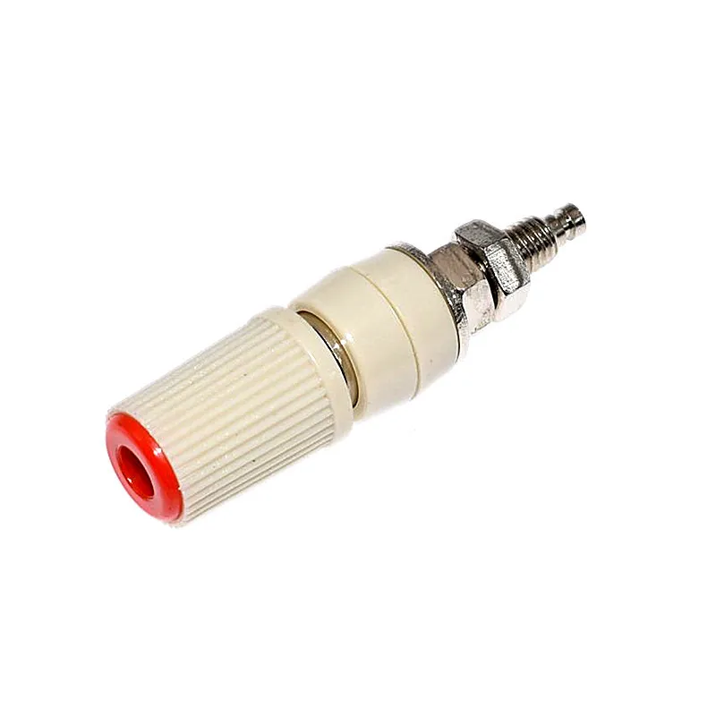 10-Piece M5 High Current 4mm Banana Female Socket Connectors - Solder Type, Panel Mount