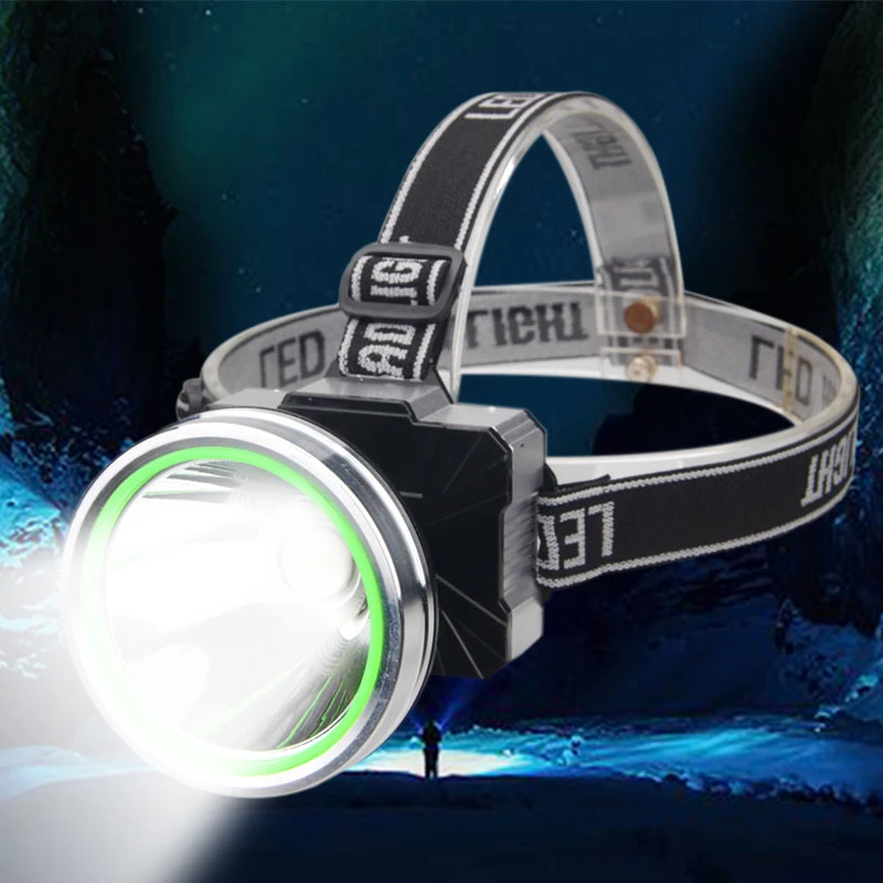 

2 modes LED Headlamp Built-in 2800mA Battery Flashlight Camping Hunting Head Torch
