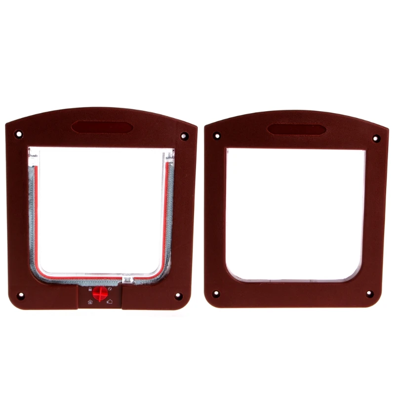 

4 Way Pet Cat Kitten Puppy Dog Small Animal Lock Lockable Safe Flap Door Gate
