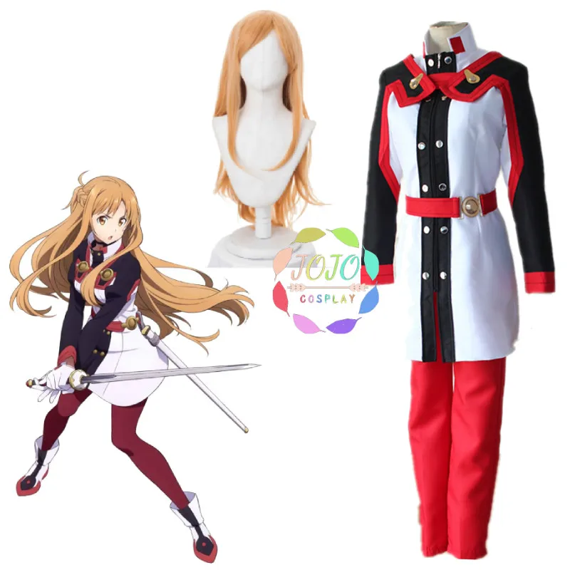 Details about  / Anime Movie Sword Art Online Yuuki Asuna Cosplay Costume Uniform Full Set