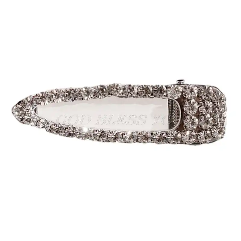 shining pearl hair pin korean sweet hair clips geometric rect