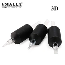 20 шт 25 мм стерилизованные одноразовые 3D ручки для татуировки с четкими длинными наконечниками 3 алмазные трубки для тату иглы поставка машины