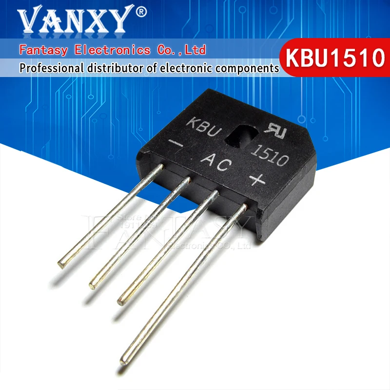 5 шт. KBU1510 KBU 1510 15A 1000 В диодный мост выпрямитель Новый и оригинальный IC|rectifier
