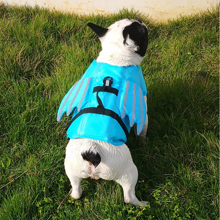 Reflective Dog Life Jacket Dog Swimming Suit French Bulldog