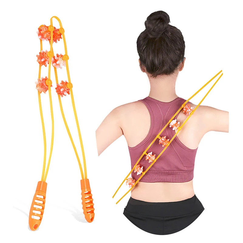 

1PCS Portable Roller Massage For Shoulder Back Waist Multi Functional Body Massager Self Upper Lower Point Node Rolling Handheld