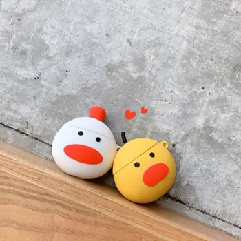 

Cute Chicken Duck Pattern Protective Case Soft Silicone Cover for Airpods 1/2