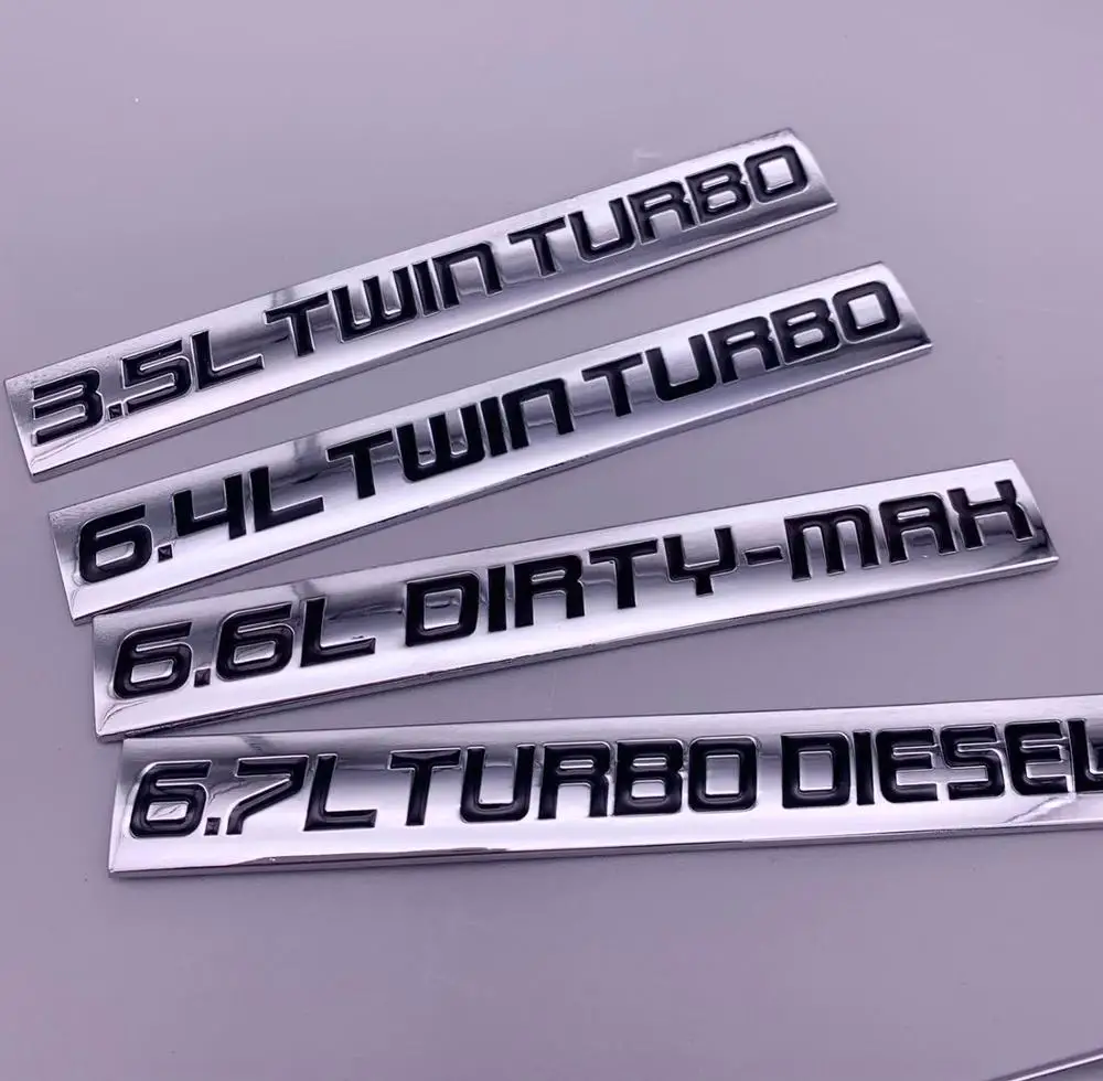 10X автомобиля Стикеры &quot6.5L 6.4L Twin Turbo&quot 6.7L дизель турбо &quot6.6L DIRTY-MAX&quot энергии