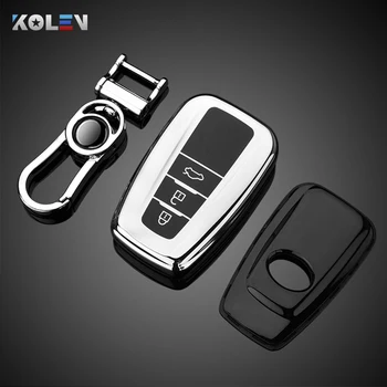 Custodia morbida per chiave a distanza per auto in TPU proteggi Shell per Toyota Camry RAV4 Prius Avalon C-HR Corolla Prado Land Cruiser accessori - Custodia morbida per chiave a distanza per auto in TPU proteggi Shell per Toyota Camry