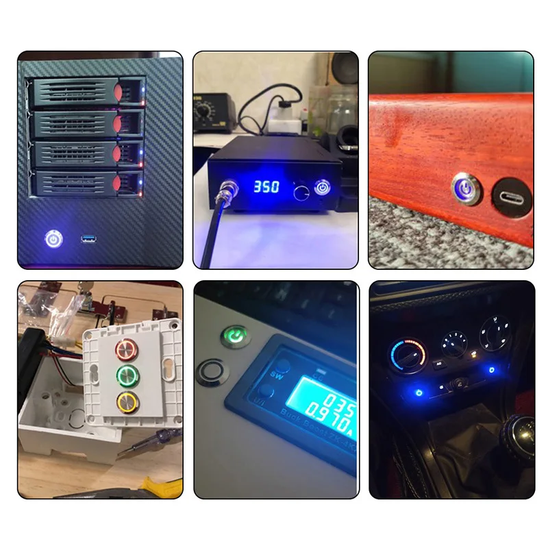 fora do interruptor 12v metal botoes 03