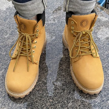 

ROCKROOSTER Goodyear-welted Steel Toe Safety Shoes Comfortable Work Shoes For Men Genuine Leather Ankle Motorcycle Boots