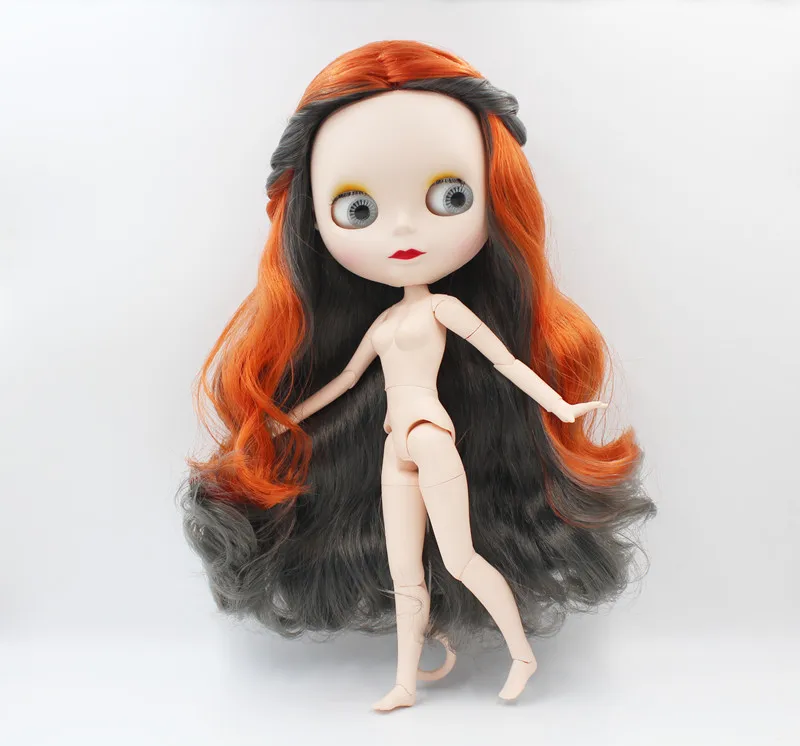 BJD шарнир RBL-875J DIY Обнаженная кукла Blyth подарок на день рождения для девочки 4 цвета большие глаза куклы с красивыми волосами милая игрушка