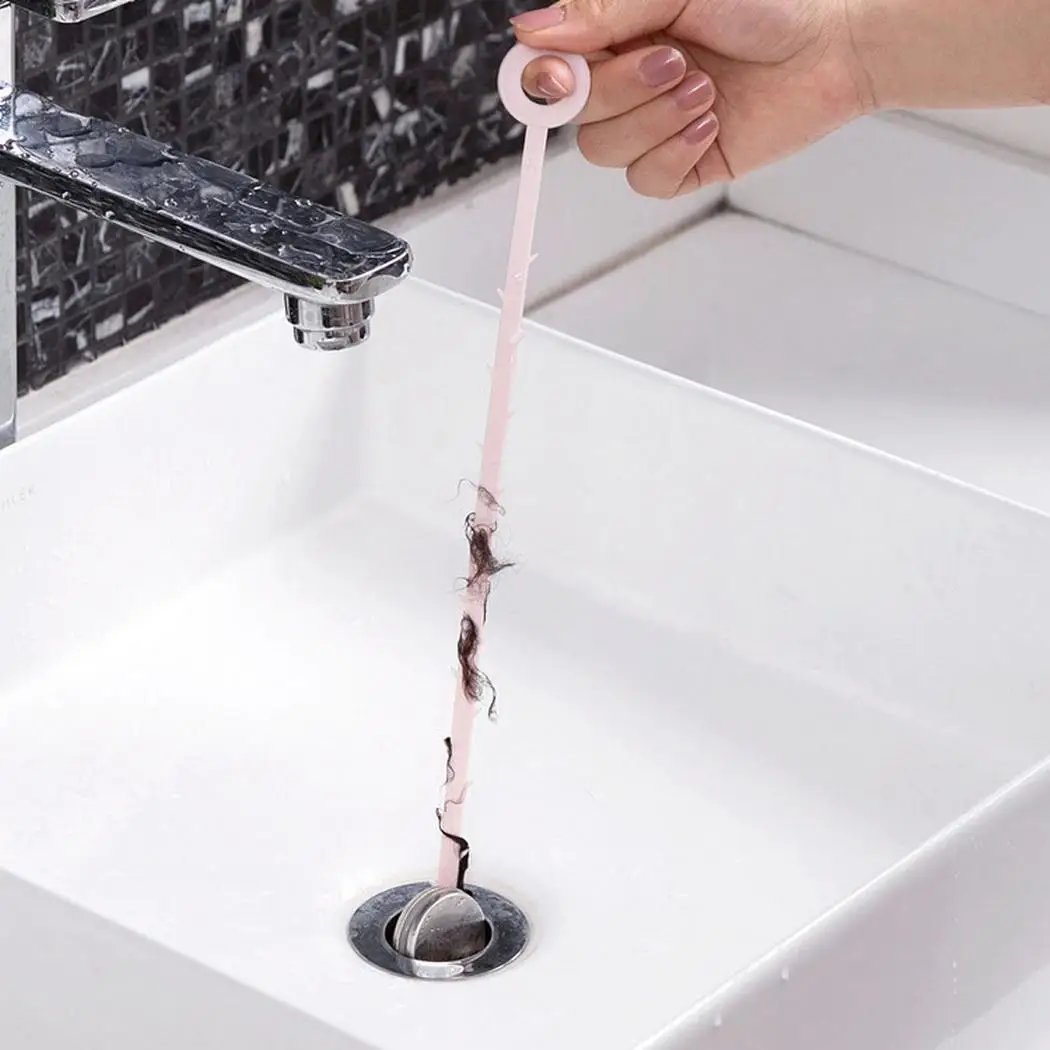 Sewer Hair Cleaning Hook Bathroom Sink Dredge Random Hanging Hole Barbed Anti-blocking Tool | Дом и сад